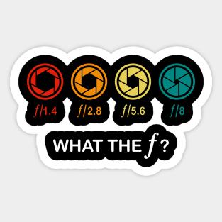 What The F Photographie F-Stop Gift Sticker